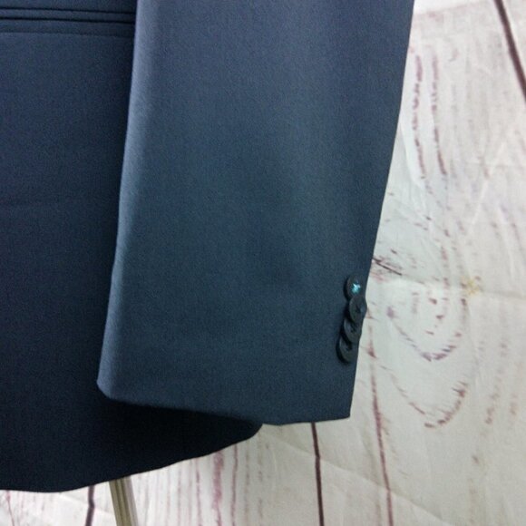 Marc Ecko 40L 2 Button Blue Suit Blazer Jacket - Picture 5 of 14